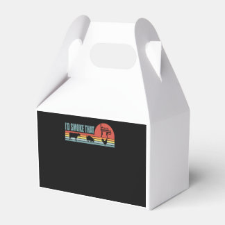 Funny BBQ Id Smoke That Barbeque Retro Favor Box