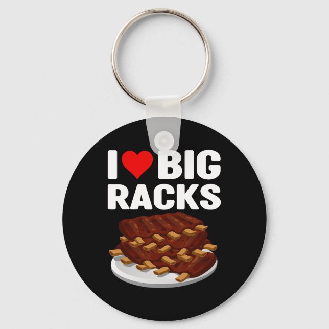 Funny Bbq I'd Smoke That Rbecue Retro Grilling  Keychain (Front)