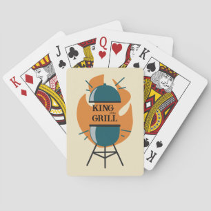 Funny BBQ King of The Grill Playing Cards