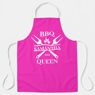 Funny BBQ Personalized Barbecue Queen Apron