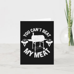 Funny Bbq Pit Reverse Flow Smoker Accessory Dad Gr Card