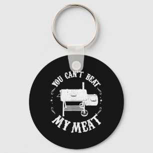 Funny Bbq Pit Reverse Flow Smoker Accessory Dad Gr Keychain