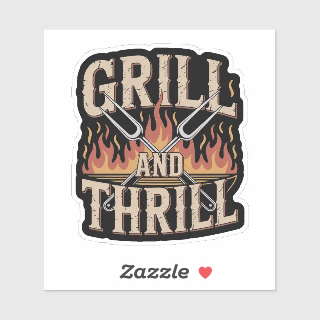 Funny BBQ Pitmaster Grill And Thrill (Sheet)