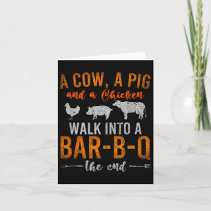Funny Bbq Smoked Meat Lover Gift Idea Barbecue Card