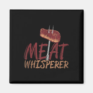 Funny Bbq Smoked Meat Steak Gift Idea Barbecue Magnet
