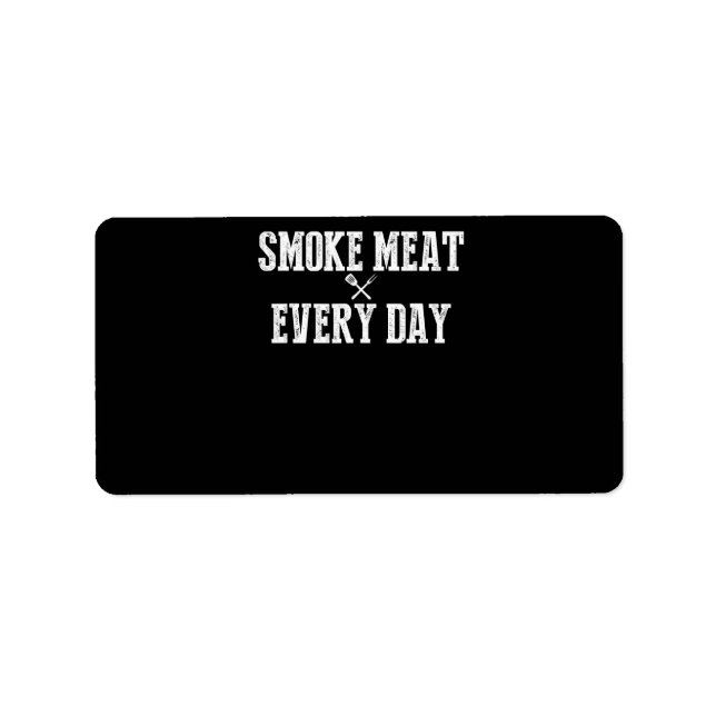 Funny Bbq Smoker Accessory Pitmaster Dad Grilling Label (Front)