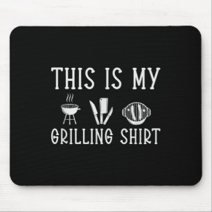 Funny Bbq Smoker Grill & Barbecue Pork Grillin Mouse Pad