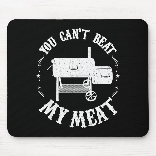 Funny Bbq T Reverse Flow Smoker Accessory Dad Gril Mouse Pad (Front)