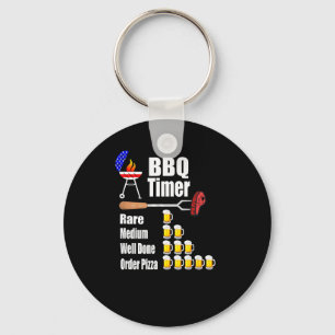 Funny bbq timer - barbecue grill grilling gift  keychain