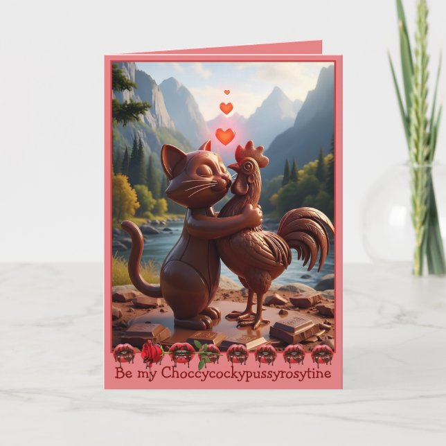 Funny be my Valentine card (Front)