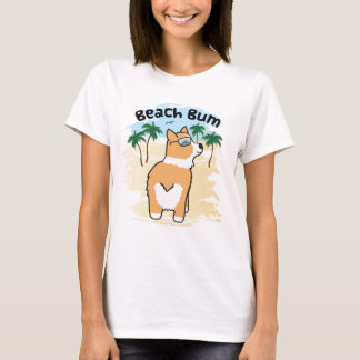Funny Beach Bum Corgi Dog But T-Shirt
