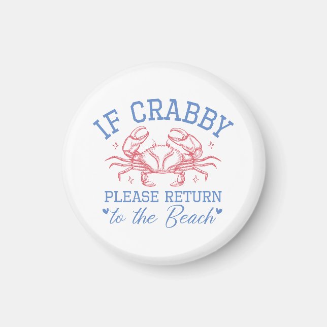 Funny Beach Fridge Magnet Coastal Humour Kitchen (Front)