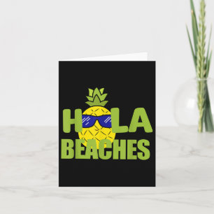 Funny Beach Summer Vacation Pineapple T Cruise Hol Card