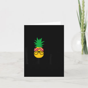 Funny Beach Summer Vacation Pineapple T Cruise Hol Card