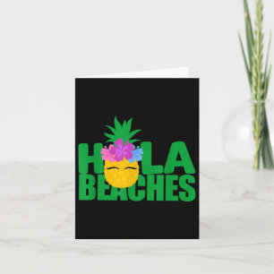 Funny Beach Summer Vacation Pineapple T Cruise Hol Card