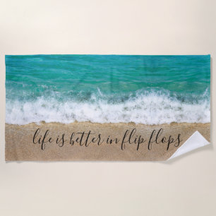 Funny Beach Vacation Towel