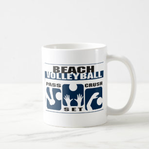 Funny Beach Volleyball Gift Coffee Mug