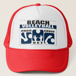 Funny Beach Volleyball Gift Trucker Hat