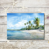 Funny Beach Wedding Photo Save the Date