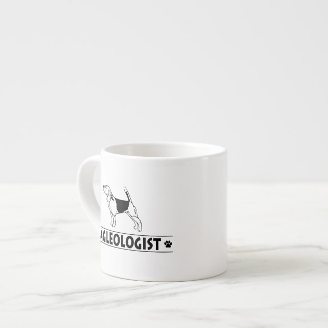 Funny Beagle Dog Espresso Cup (Front Left)