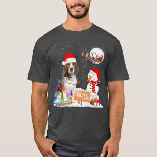 Funny Beagle Dog Merry Christmas Party Family Matc T-Shirt