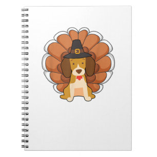 Funny Beagle Turkey Funny Thanksgiving Dog Tee Notebook