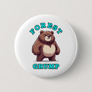 Funny Bear 2 Inch Round Button
