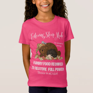 FUNNY BEAR AND HEDGEHOG KIDS GIRL'S YOUTH T-Shirt