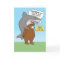 Funny Bear and Shark Belated Birthday Card