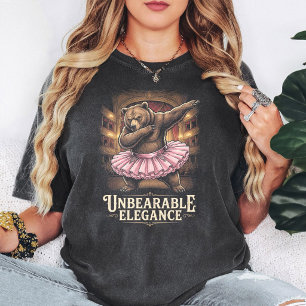 Funny Bear Ballet Dancer Dabbing Tutu Design T-Shirt