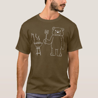 Funny Bear Camping Nature Wildlife Forest Premium  T-Shirt
