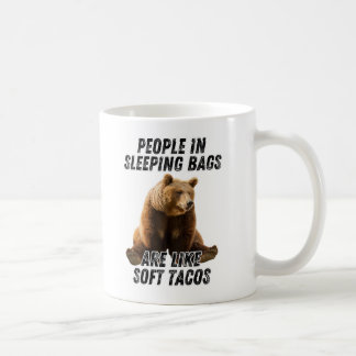 Funny bear camping quote - camper humour coffee mug