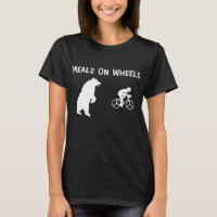 Funny Bear Chasing Bike Rider Meals On Wheels