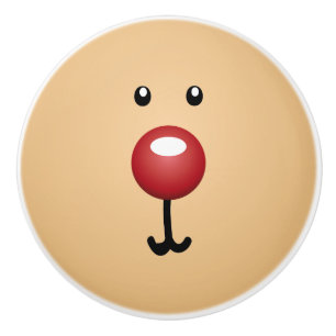 Funny Bear Face Ceramic Knob