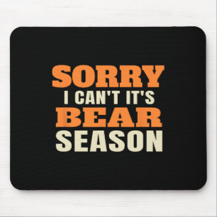 Funny Bear Hunting  Mouse Pad
