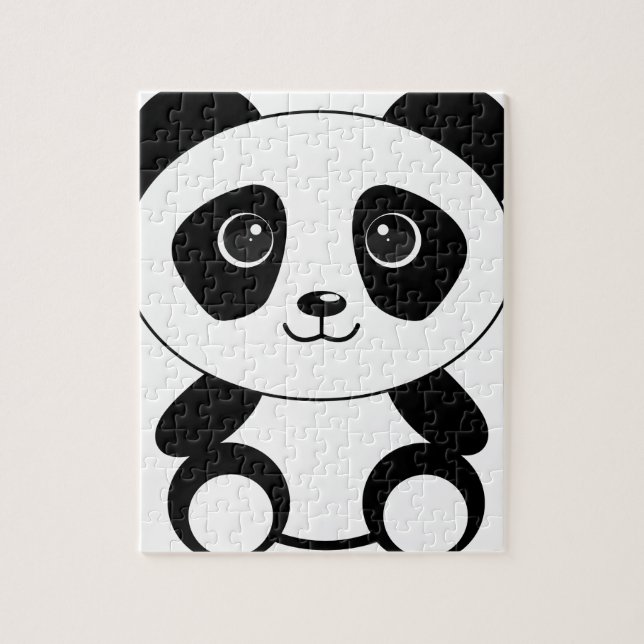 Funny bear panda bear panda animals jigsaw puzzle (Vertical)