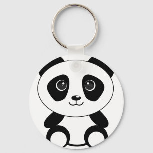 Funny bear panda bear panda animals keychain