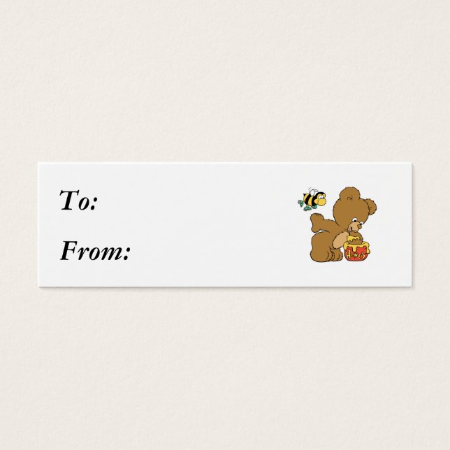 Funny Bear Sneaking Honey (Front)