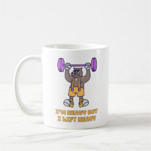 Funny Bear Weightlifting Coffee Mug