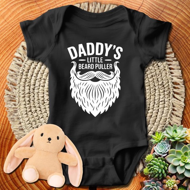 Funny Beard Baby Grow-Daddy's Little Beard Puller  Bodysuit (Creator Uploaded)