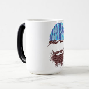 Funny Beard & Beanie Mug - Novelty Coffee Cup with