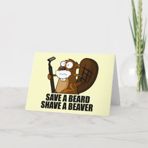 Funny beard card