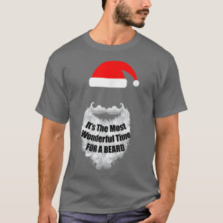 Funny Beard Christmas T  OrcaIts The Most Wonderfu T-Shirt