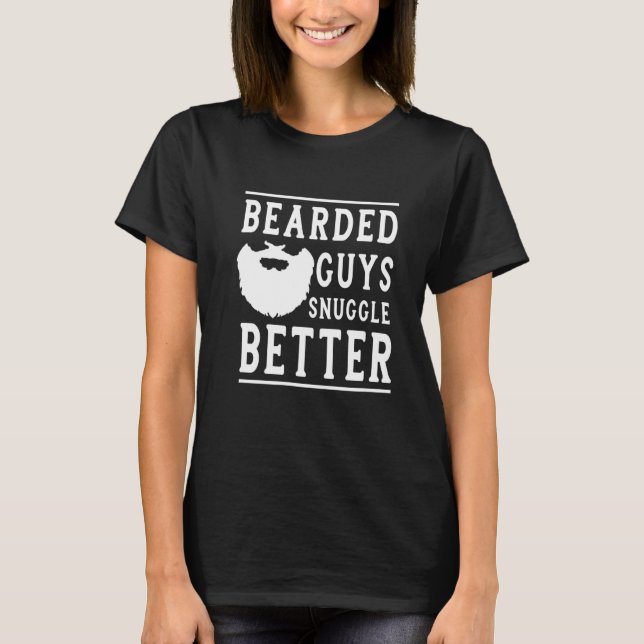 Funny Beard For Men Rule Dad Manly Bearded Tattoo  T-Shirt (Front)