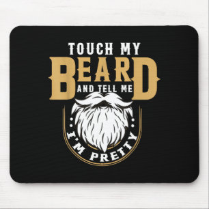 Funny Beard Quote Gift For Bearded Men Husband Or  Mouse Pad