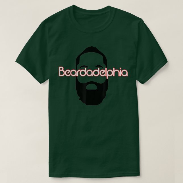 Funny Beardadelphia Beard Dad T-Shirt (Design Front)