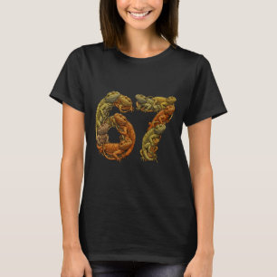 Funny Bearded Dragon 6 7 Meme Six Seven Beardzilla T-Shirt