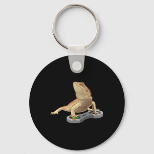 Funny Bearded Dragon Design For Kids Pet Video Gam Keychain