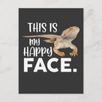 Funny Bearded Dragon Face Animal Humour