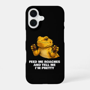Funny Bearded Dragon Lover Reptile Owner Roaches iPhone 16 Case